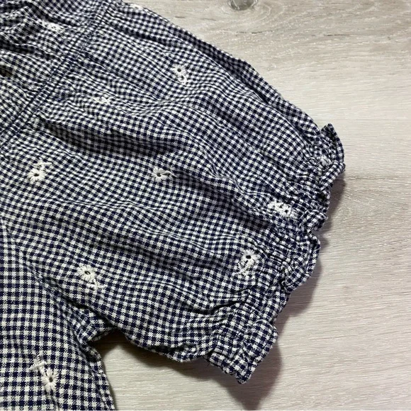 Madewell Black and White Gingham Blouse - Picture 6 of 13